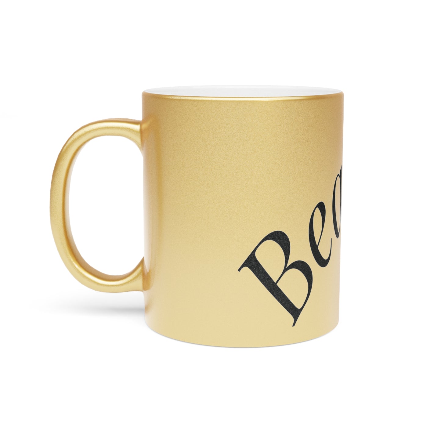 Beauty That Commands Metallic Mug