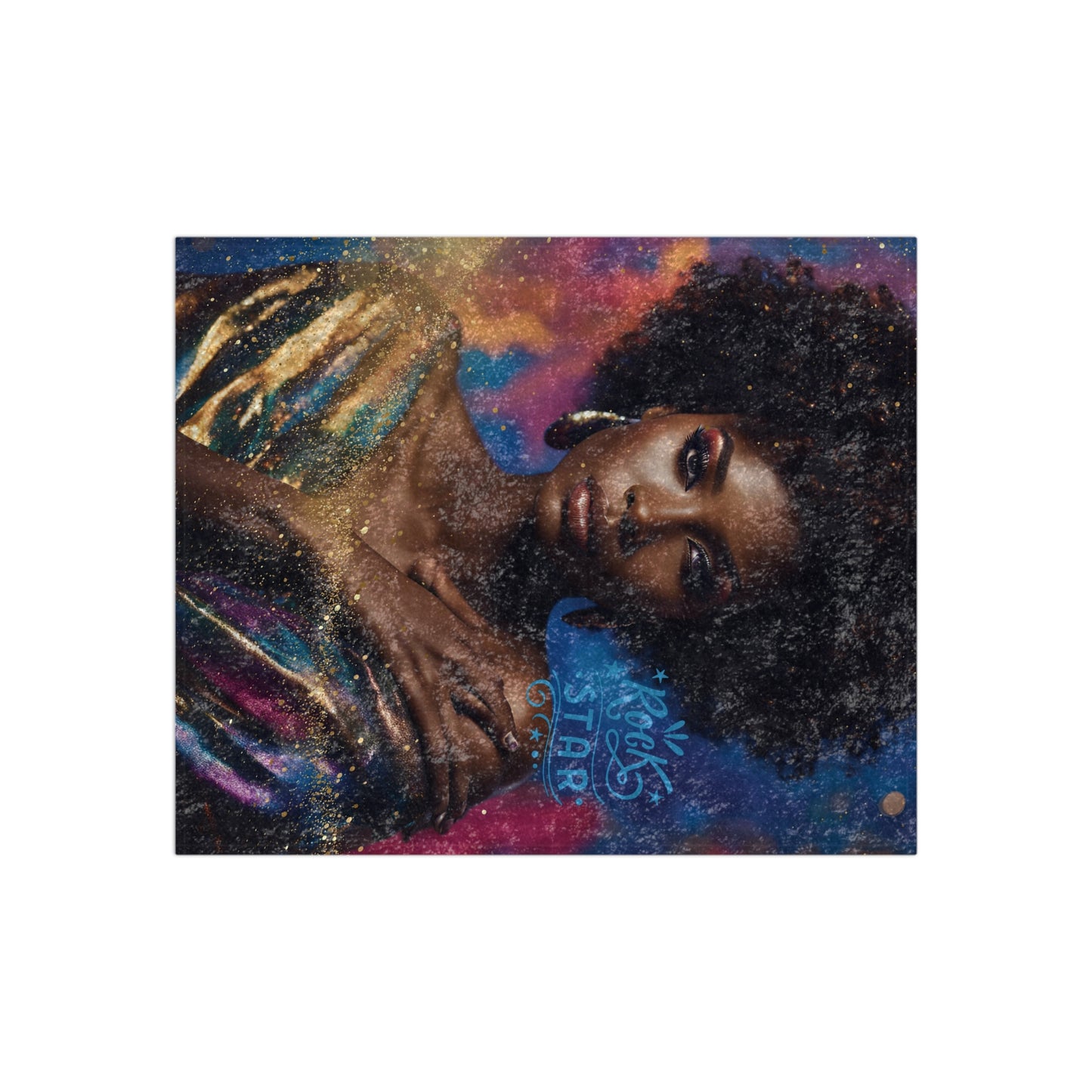 Crushed Velvet Blanket - Rockstar