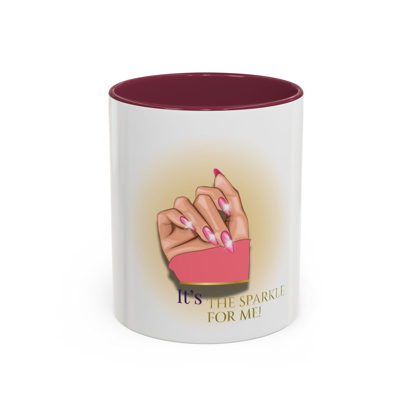 Sparkle Gesture Mug, Coffee Cup, Gift for Her, Inspirational Mug, Home Decor, Funny Mug
