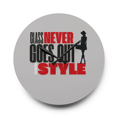 Style Never Goes Out Of Style Wall Clock