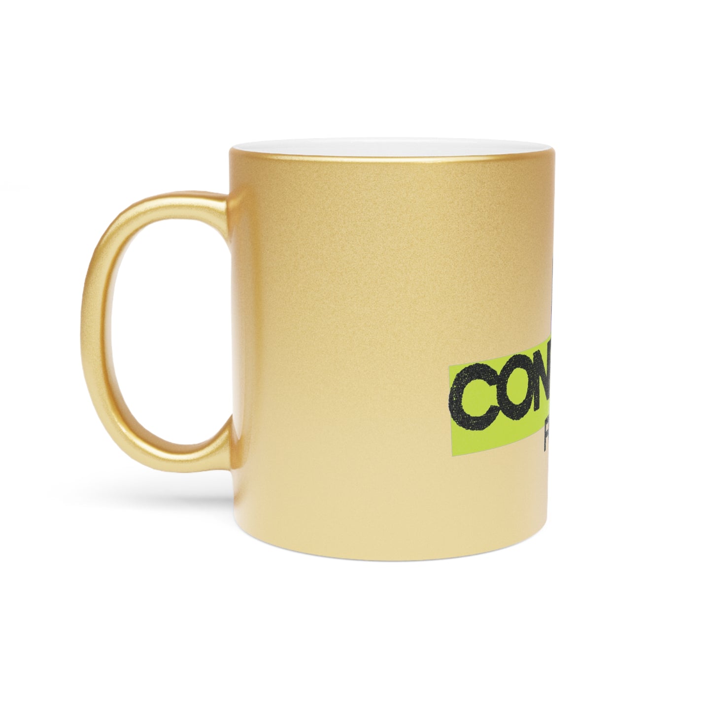 It's The Confidence For Me Metallic Mug