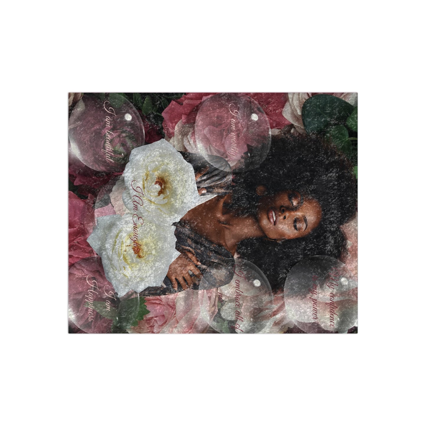 Goddess Bloom Crushed Velvet Blanket