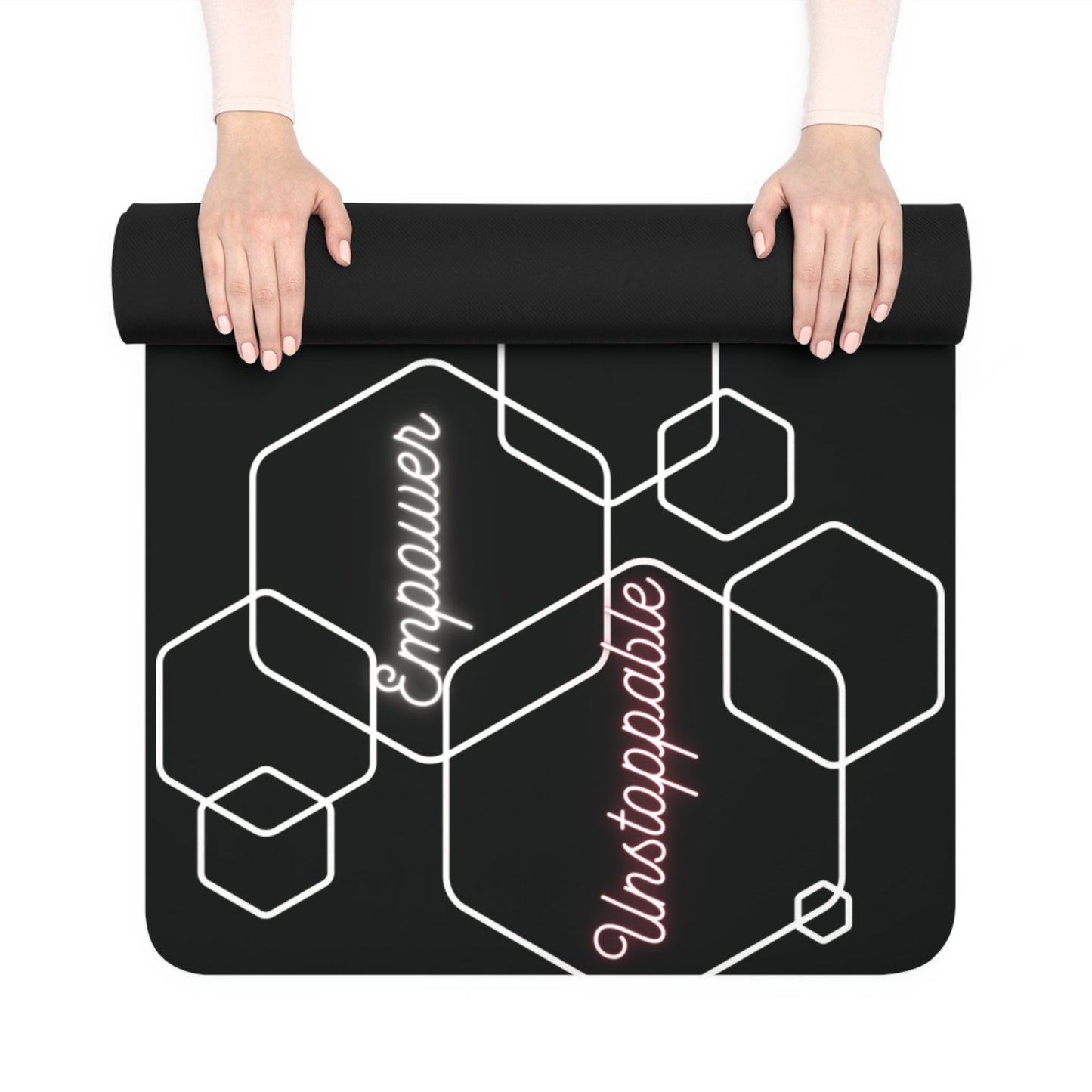 Geometric Exercise Mat for Fitness Enthusiasts Printify