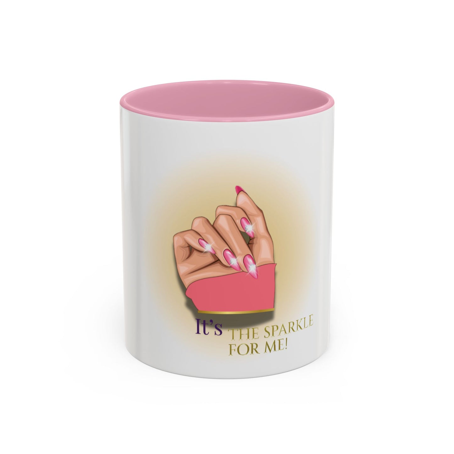 Sparkle Gesture Mug, Coffee Cup, Gift for Her, Inspirational Mug, Home Decor, Funny Mug