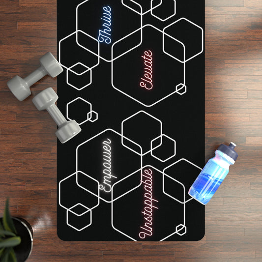 Geometric Exercise Mat for Fitness Enthusiasts Printify