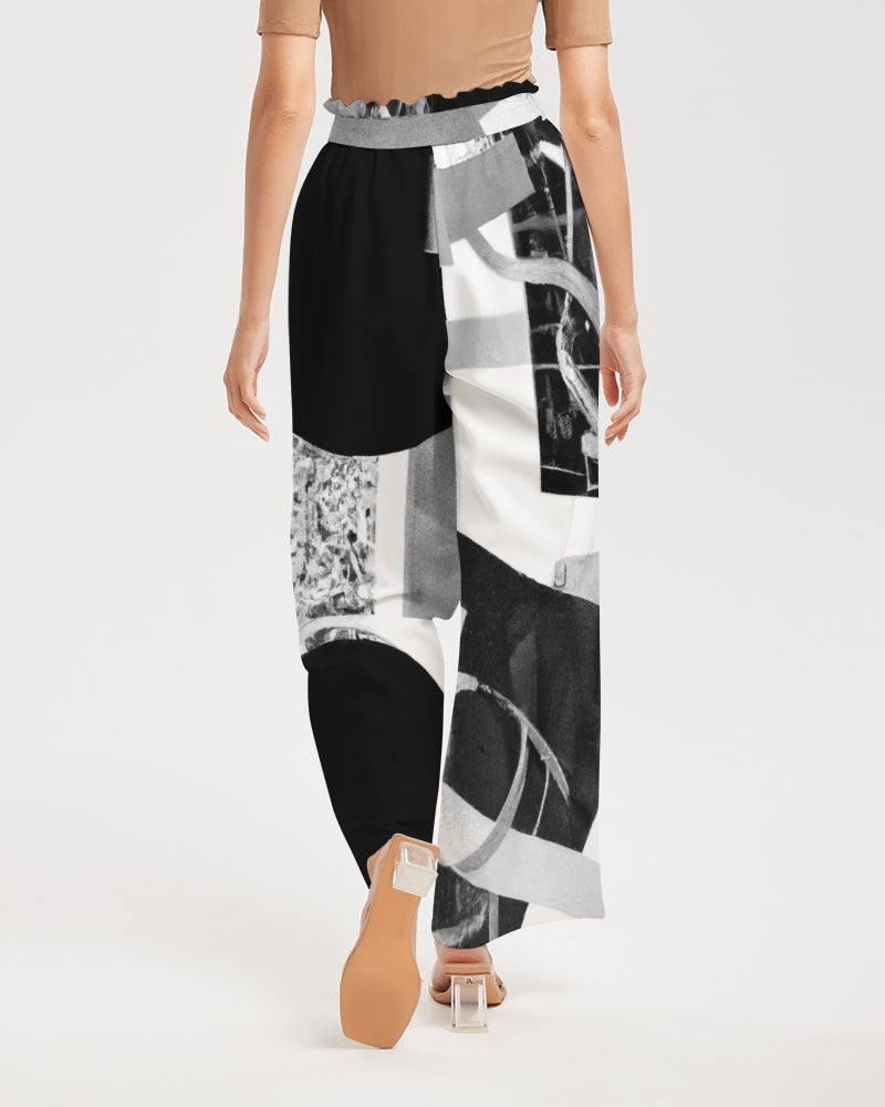 Fierce Flare Women's All-Over Print High-Rise Wide Leg Pants