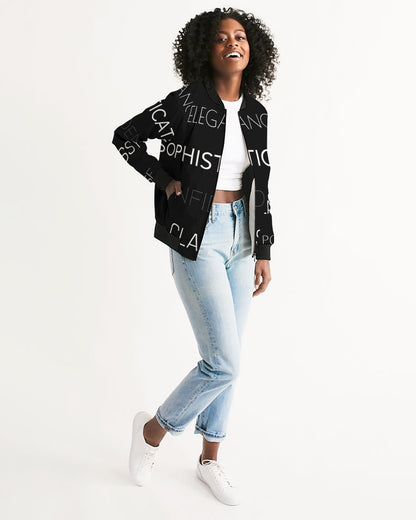 Women's All-Over Print Bomber Jacket