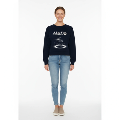 Made In His Image Crop Sweatshirt