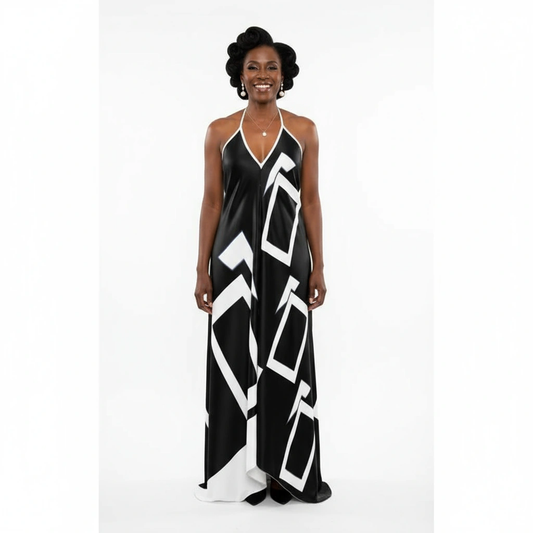 Escape Halterneck Backless Dress