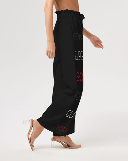 Women's All-Over Print High-Rise Wide Leg Pants