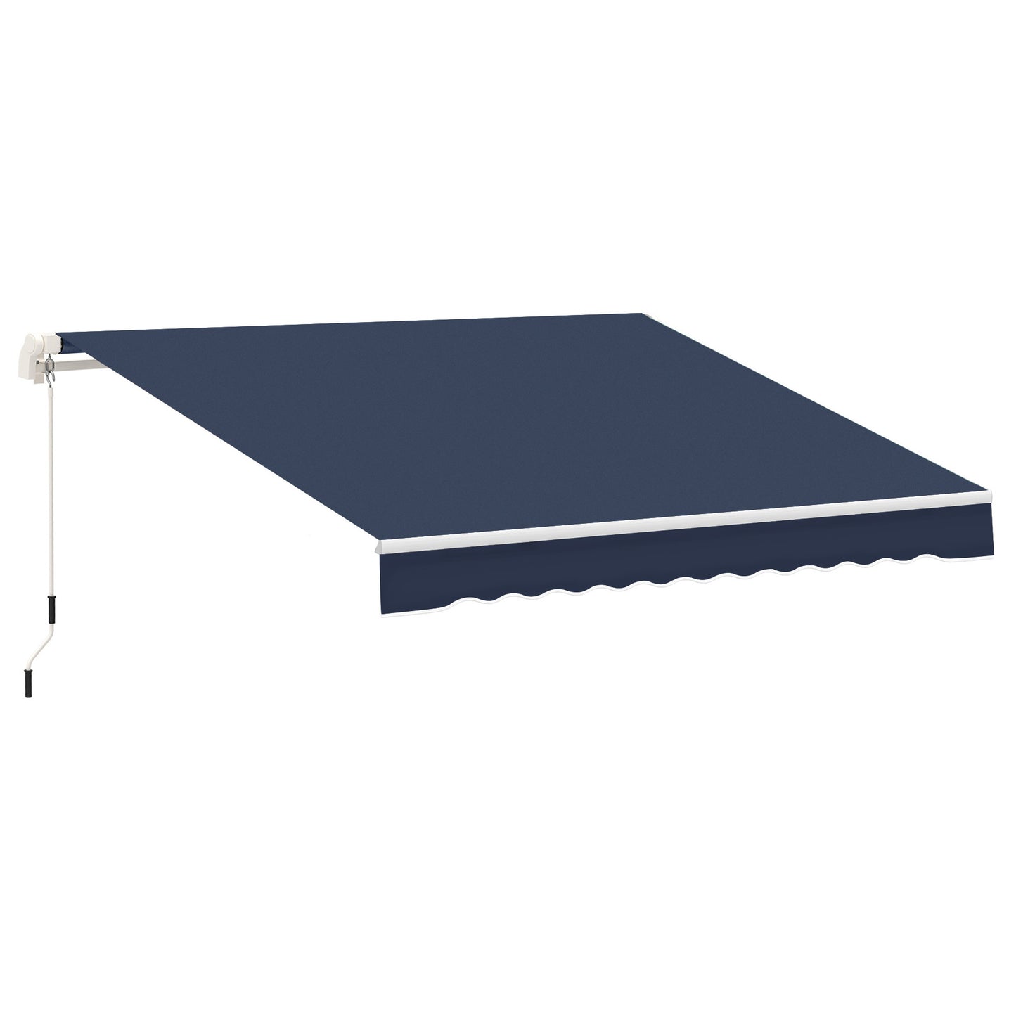 Outsunny 10' x 8' Retractable Awning, Patio Awnings, Sunshade Shelter