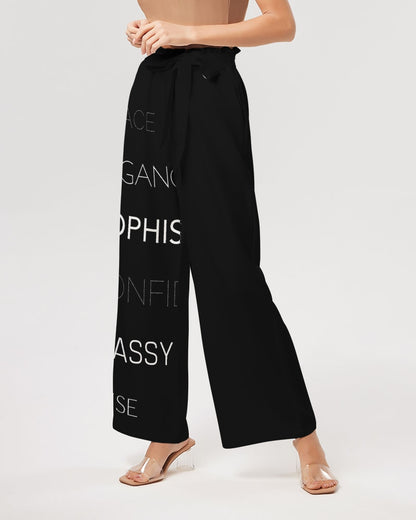 Essence of a Lady All-Over Print High-Rise Wide Leg Pants