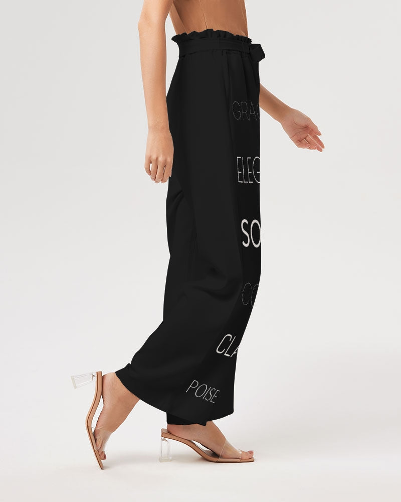 Essence of a Lady All-Over Print High-Rise Wide Leg Pants